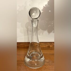 Vintage Studio Nova Crystal Glass Decanter Minaret Hand Blown Poland Star Trek